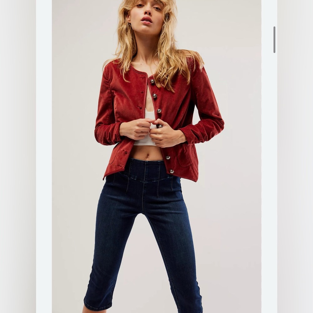 Free People Button Up Beckey Jacket Size Small